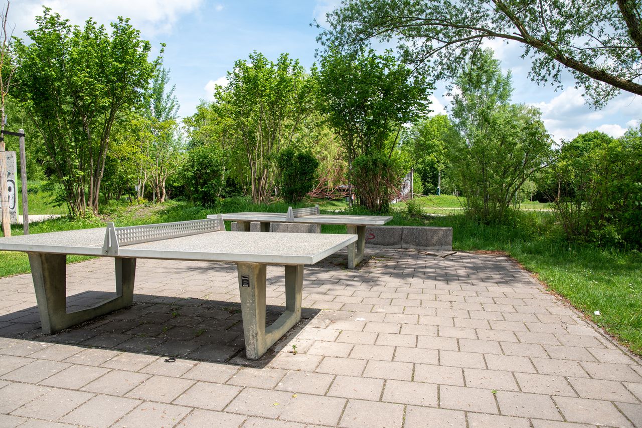 Tischtennisplatten am Ascherbach-Spielplatz