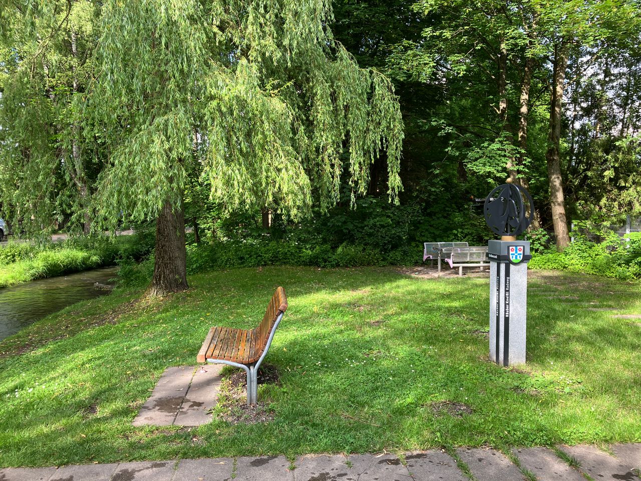 Gesamtbild der Kneippanlage am Räuber-Kneißl-Radweg