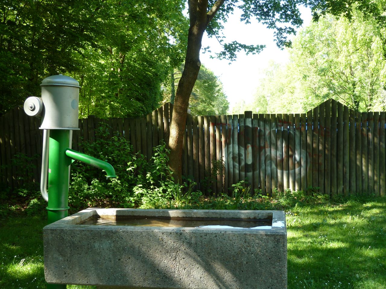 Armbecken an der Kneippanlage am Räuber-Kneißl-Radweg