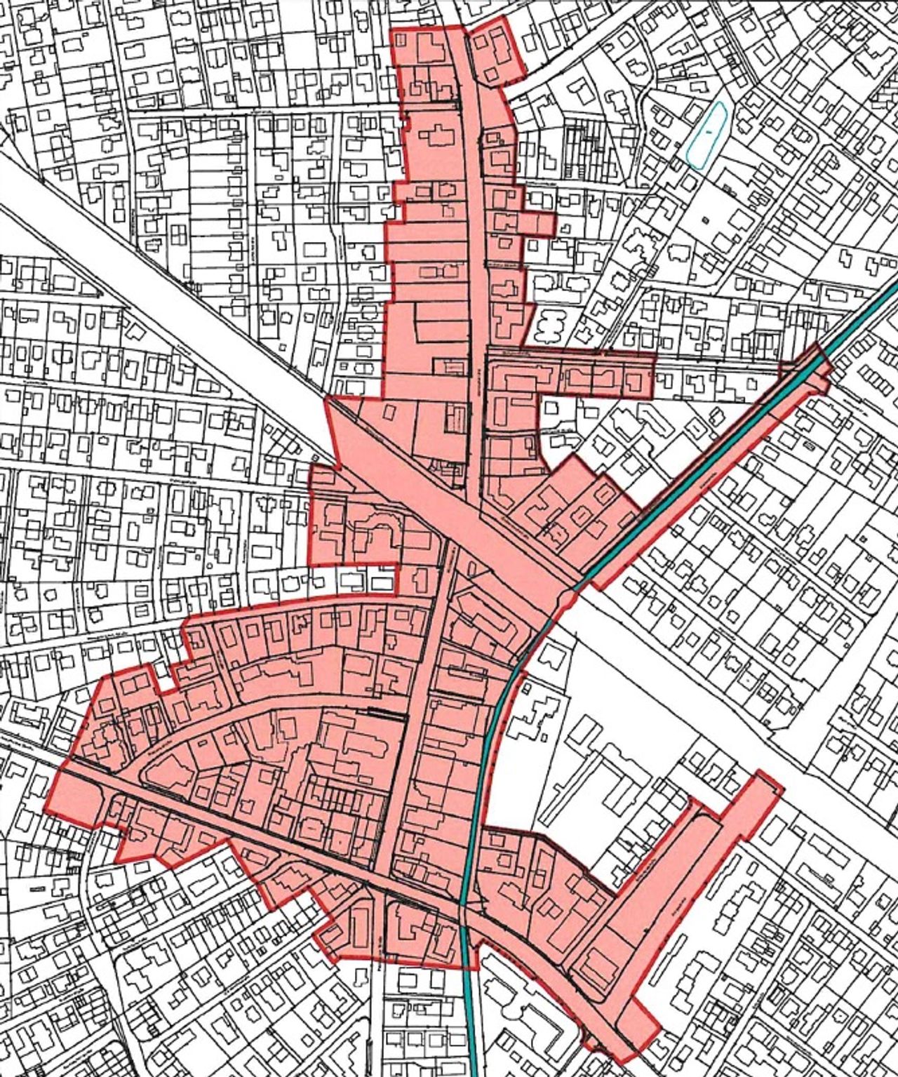 Lageplan Sanierungsgebiet Gröbenzell (Maßstab 1:5.000) Die Grafik zeigt den Lageplan zur Sanierungssatzung. Die Satzung gilt im Ortszentrum im Bereich der Rathausstraße, Kirchenstraße sowie der Bahnhofstraße bis zur Kreuzung der Eschenrieder Straße und im Bereich der Augsburger Straße zwischen der Kreuzung der Rathausstraße und der Freyastraße. Neben diesem Lageplan ist auch eine Flurstücksliste Teil der Satzung, in der alle Flurstücke im Umgriff des Sanierungsgebietes aufgeführt werden.