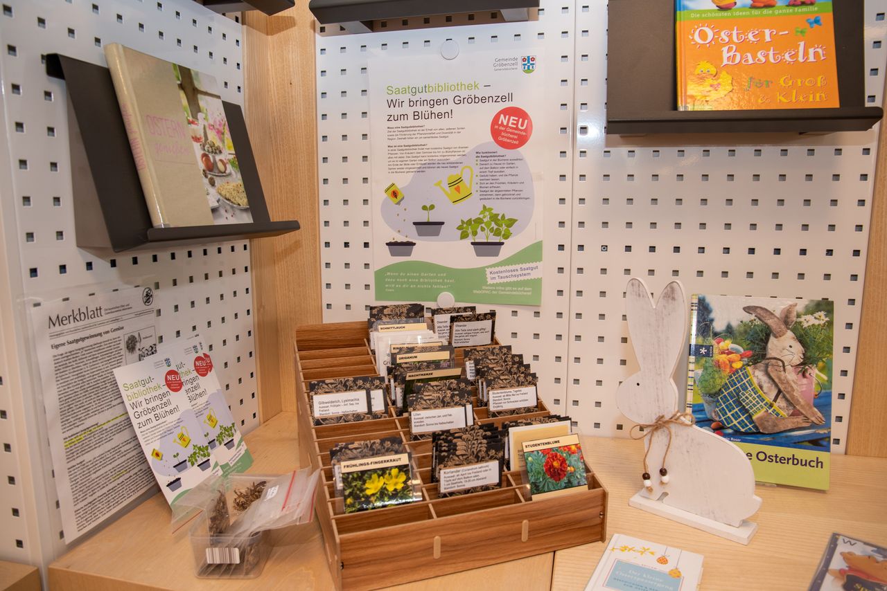 Saatgutbibliothek in der Gemeindebücherei