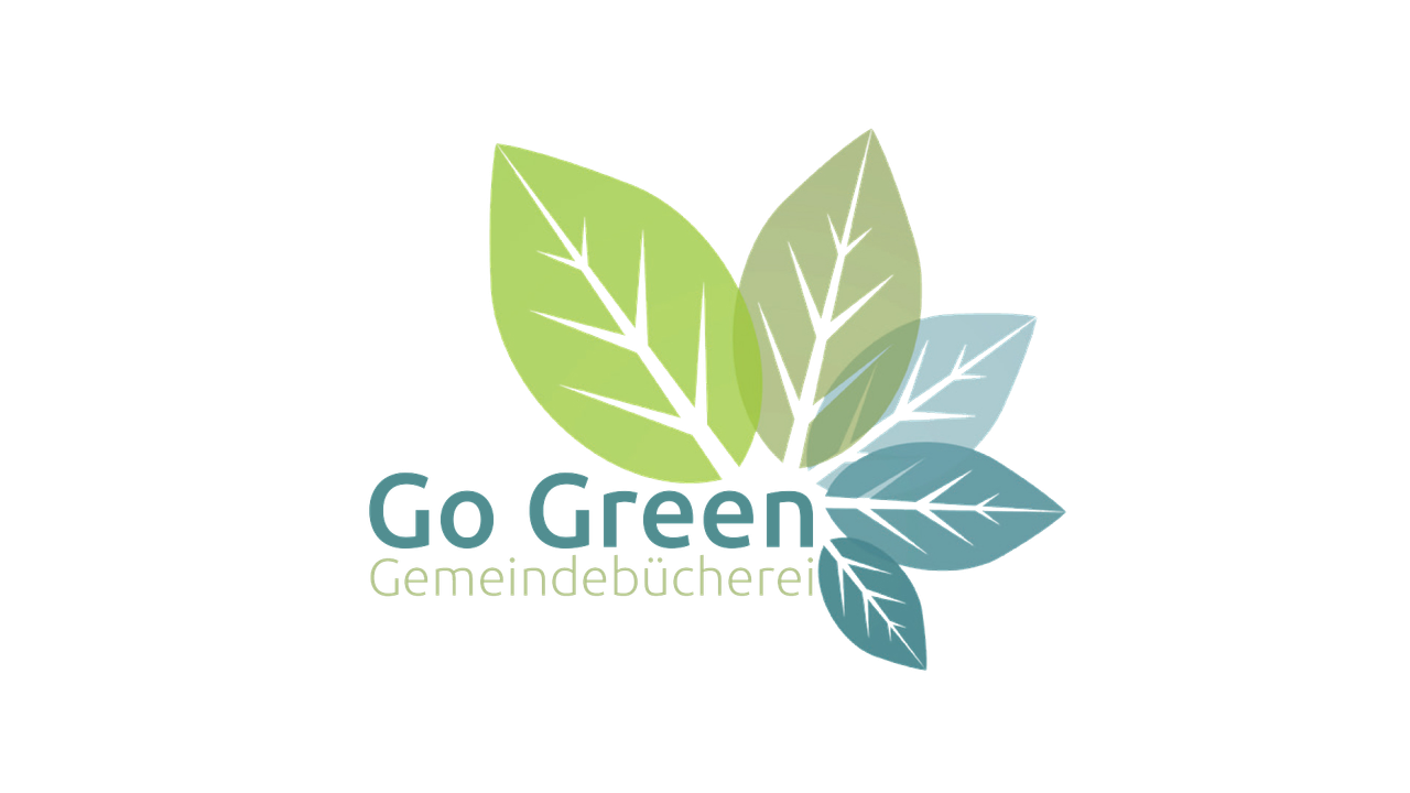 Go Green Logo der Gemeinde Bücherei Go Green Logo der Gemeinde Bücherei