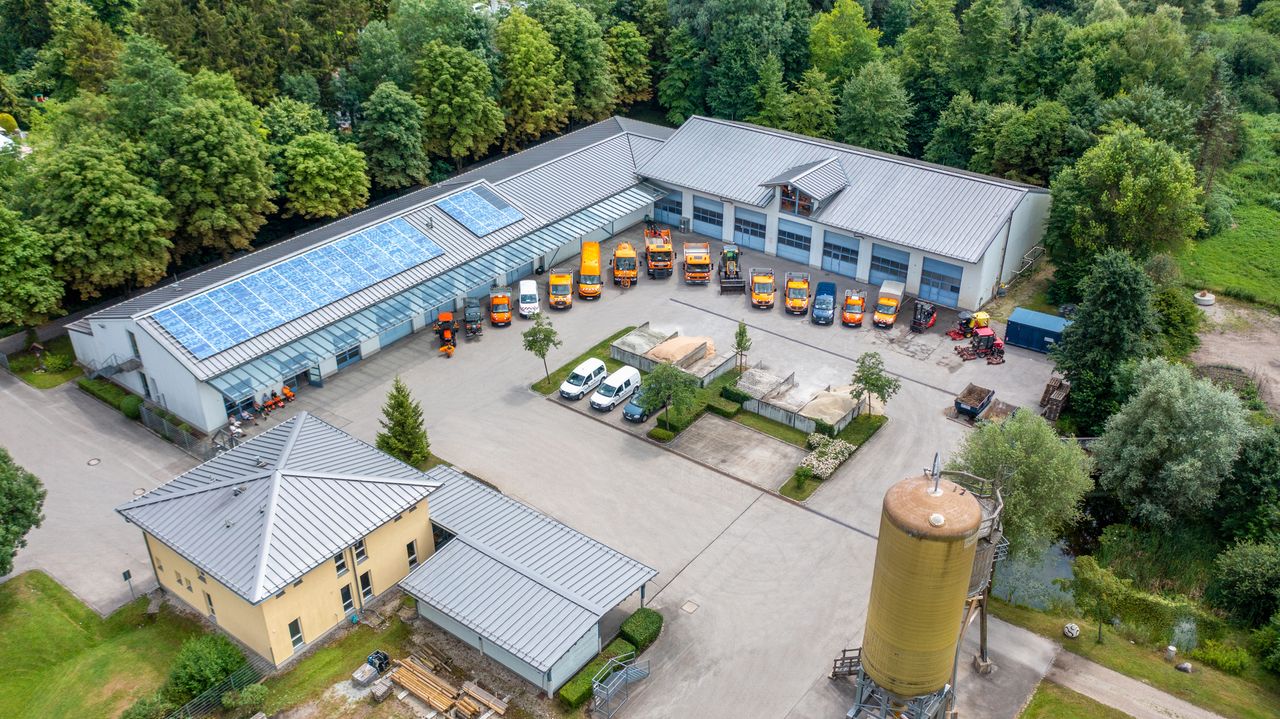 Überblick über den Betriebshof der Gemeinde Gröbenzell und dessen Fuhrpark