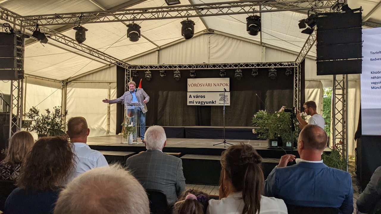 Martin Schäfer bei seinem Grußwort zu Beginn der Werischwarer Tage 2022.