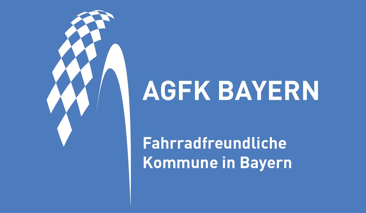 AGFK-Plakette "Fahrradfreundliche Kommune in Bayern"