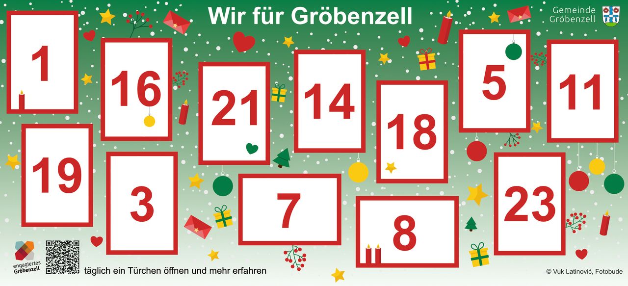 Design des Banners vom Adventskalender "Wir sind Gröbenzell"