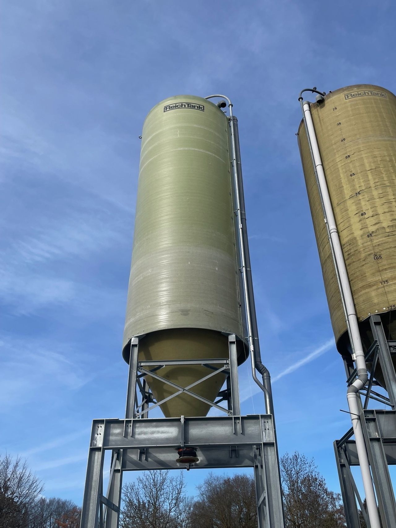 Bild des Silos auf dem Betriebshofgelände