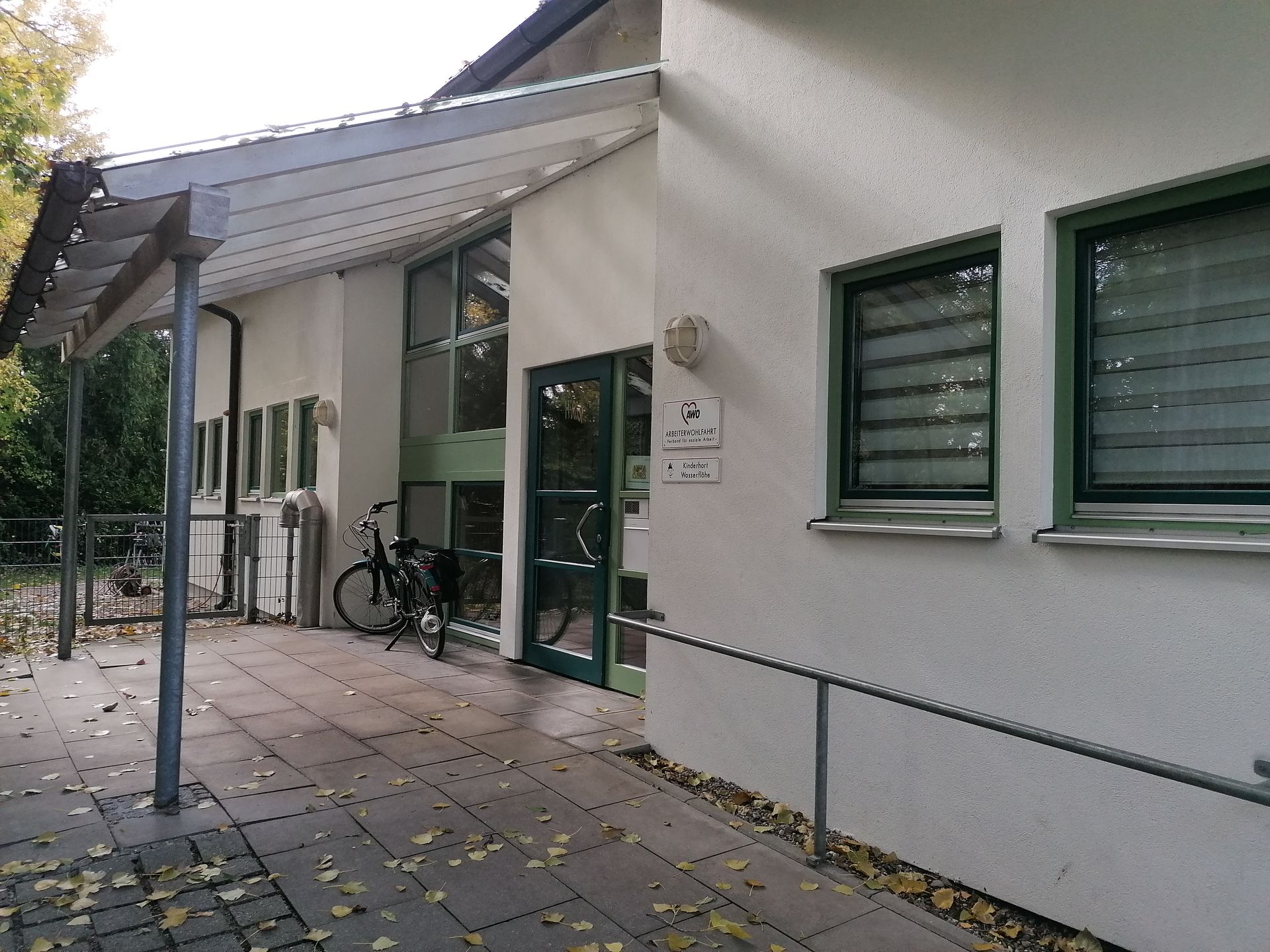 Tag der offenen Tür im Kinderhort Wasserflöhe Eingangsbereich des AWO-Kinderhorts Wasserflöhe