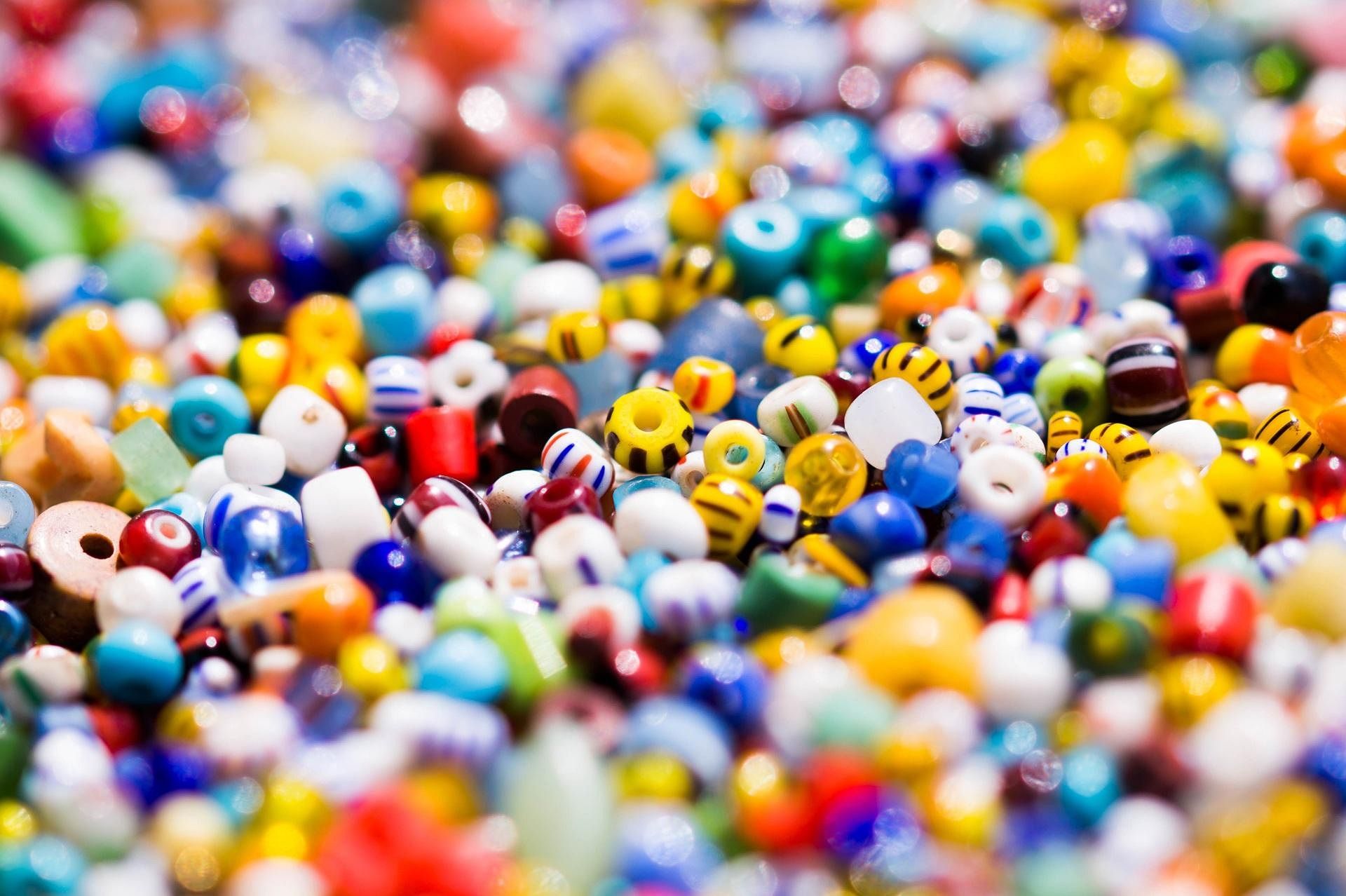 Viele Bunte Perlen