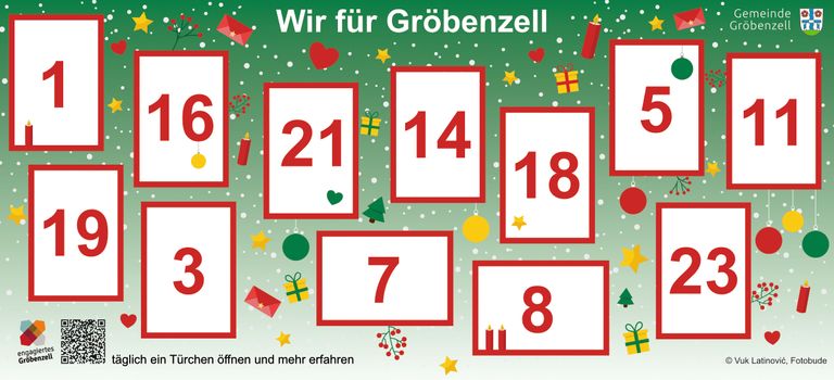 Design des Banners vom Adventskalender "Wir sind Gröbenzell"